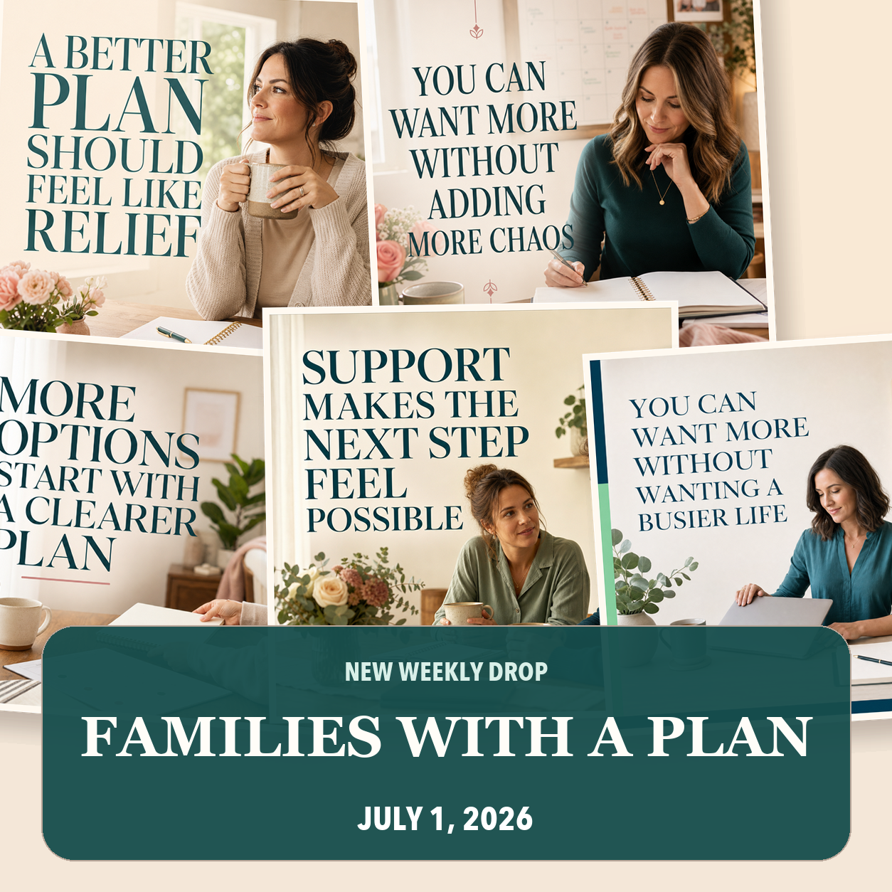 Families with a Plan social media drop preview