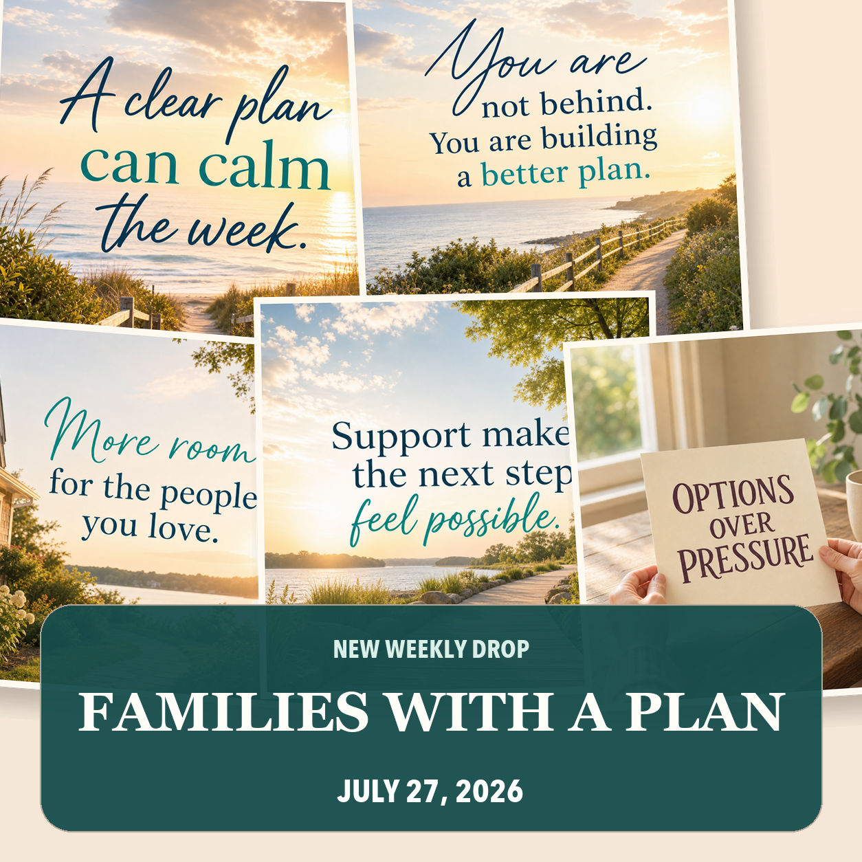 Families with a Plan weekly social post preview