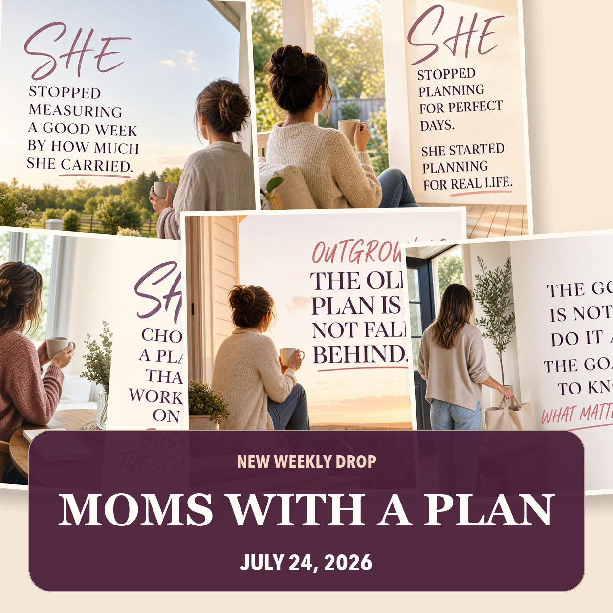Moms with a Plan social media drop preview