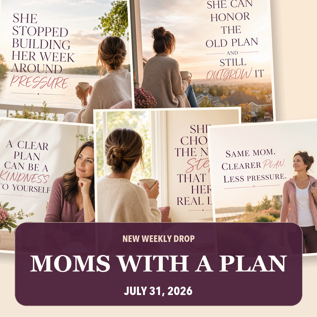Moms with a Plan weekly social post preview